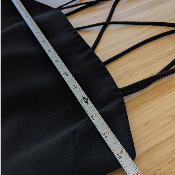 Zara Black Sleeveless Strappy Sheath Slit Mini Dress, size S - Picture 5 of 9